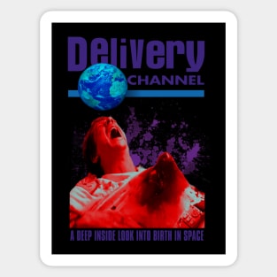 Delivery Channel. (Alien/Discovery Channel Parody) Sticker